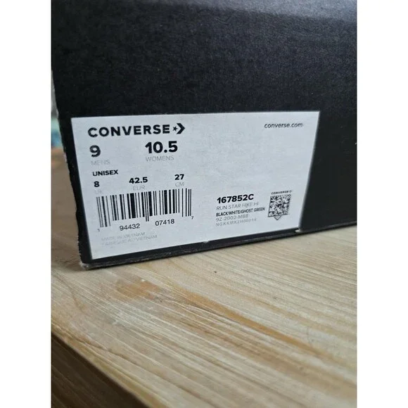 HTF Converse Run Star Hike High Concrete Heat sneaker sz 10.5 - Picture 8 of 8